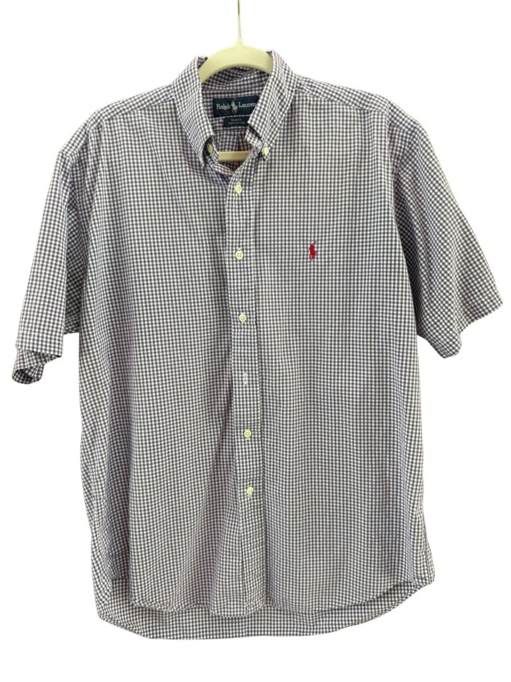 Ralph Lauren Blake Purple Gingham Button Down Shirt M